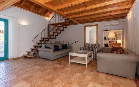 Villa Bugenvila: Property, Room, Building, Floor, Real Estate, Interior Design, Ceiling, House, Furniture, Attic