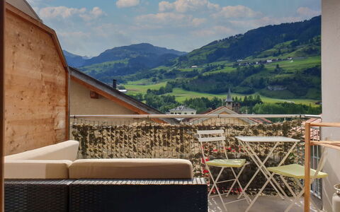 Tga da Plaz: Sky, Property, Wall, Mountain, House, Room, Architecture, Balcony, Building, Real Estate