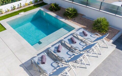Ca Na Cati: Swimming Pool, Property, Sunlounger, Design, Architecture, Outdoor Furniture, Furniture, Leisure, Building, Urban Design