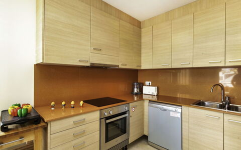 Fane de Baix Iii: Cabinetry, Countertop, Kitchen Sink, Building, Sink, Kitchen Appliance, Kitchen Stove, Kitchen, Gas Stove, Home Appliance