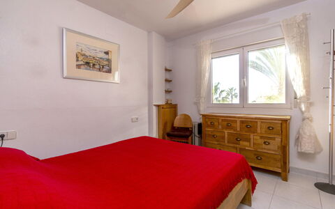 Aquamarina: Bedroom, Furniture, Room, Bed, Property, Bed Sheet, Ceiling, Interior Design, Bed Frame, Red