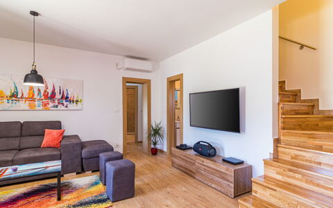 Brijunis Blick: Living Room, Room, Furniture, Property, Interior Design, Floor, Wood Flooring, Laminate Flooring, Real Estate, Building