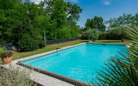 Elena: Blue, Swimming Pool, Water, Composite Material, Resort, Shade, Garden, Leisure, Water Feature, Outdoor Furniture