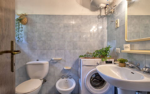Ginepro: Plumbing Fixture, Sink, Tap, Mirror, Property, Bathroom Sink, Purple, Bathroom, Plant, Building