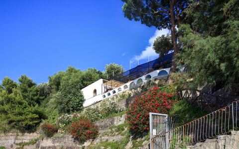 Appartamento Lobra: Sky, Plant, Building, Blue, Flower, Cloud, Window, Tree, Vegetation, Land Lot