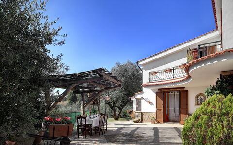 La Villa Dell'olio: Sky, Plant, Building, Property, Window, Shade, House, Tree, Neighbourhood, Road Surface