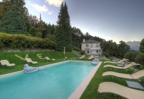 Villa Ermelinda: Water, Sky, Plant, Cloud, Tree, Swimming Pool, Building, Natural Landscape, Grass, Leisure