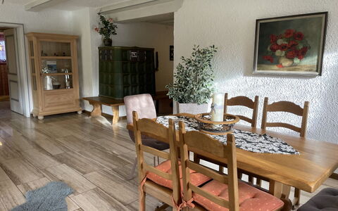 Achentaler Fewo Inkl. Spabereich: Furniture, Property, Picture Frame, Table, Plant, Houseplant, Wood, Chair, Flower, Interior Design
