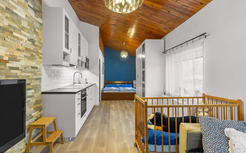 Desná V Jizerských Horách: Furniture, Property, Cabinetry, Building, Wood, Kitchen, Interior Design, Lighting, Architecture, Floor