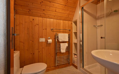 Birchwood Cottage: Property, Plumbing Fixture, Sink, Tap, Bathroom, Wood, Shower Head, Interior Design, Toilet