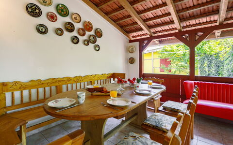 Julia: Table, Furniture, Property, Tableware, Window, Interior Design, Chair, Wood, Decoration, Plant