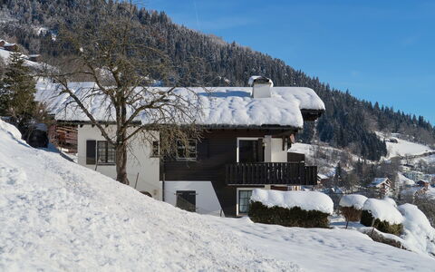 Wohnung Nr.2: Sky, Snow, Building, Mountain, Window, Tree, Slope, House, Highland, Terrain