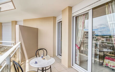 Grand Sud: Furniture, Table, Window, Building, Wood, Interior Design, Chair, Floor, Shade