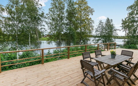 Salmiranta: Furniture, Chair, Outdoor Furniture, Table, Wood, Outdoor Table, Kitchen & Dining Room Table, Shade, Garden, Umbrella
