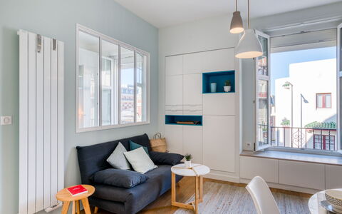 Villa Brillante: Furniture, Couch, Property, Window, Picture Frame, Table, Azure, Shade, Wood