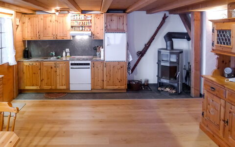 Alpetta: Cabinetry, Furniture, Countertop, Drawer, Kitchen, Wood, Building, Home Appliance, Flooring, Kitchen Appliance