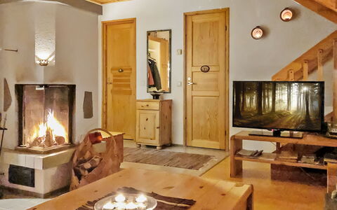 Rukakuru 47: Furniture, Interior Design, Wood, Room, Ceiling, Flooring, Lighting, Table, Home, Floor