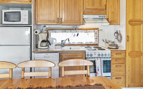 Rukakuru 47: Kitchen, Kitchen Appliance, Countertop, Furniture, Cabinetry, Major Appliance, Wood, Interior Design, Sink, Flooring
