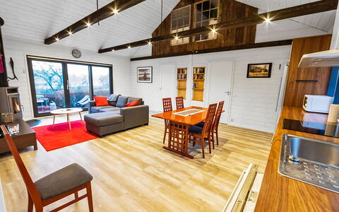 Kirsikkaranta 1: Interior Design, Flooring, Floor, Wood Flooring, Furniture, Wood, Ceiling, Room, Couch, Laminate Flooring