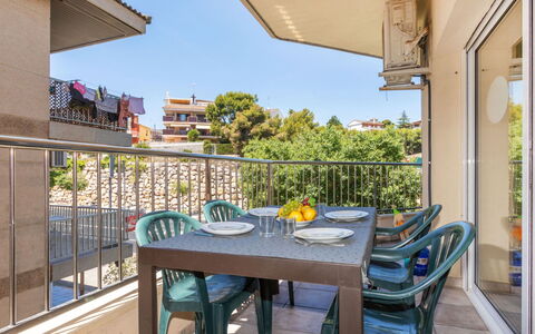 Cloud: Balcony, Apartment, Chair, Shade, Kitchen & Dining Room Table, Condominium, Outdoor Furniture, Outdoor Table, Wood Stain, Porch
