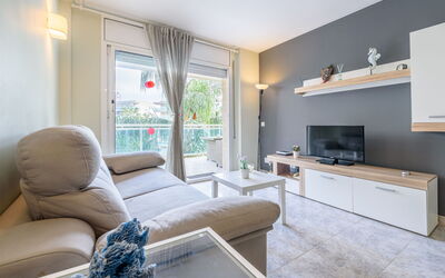 Village Park 306.3: Furniture, Interior Design, Flooring, Floor, Television, Ceiling, Living Room, Apartment, Room, Home