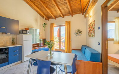 Residenza Agrifoglio 400.8: Furniture, Table, Chair, Azure, Cabinetry, Wood, Living Room, Window, Countertop, Houseplant