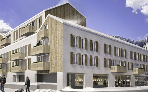 Typ 2 All Suite Innallfi 6P: Cloud, Sky, Building, Property, Urban Design, Snow, Facade, Commercial Building, Real Estate, Window
