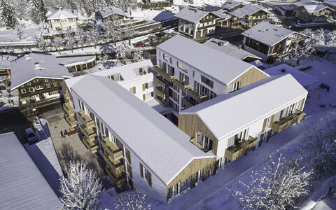 Typ 2 All Suite Innallfi 6P: Daytime, Property, Building, Snow, Architecture, Urban Design, Neighbourhood, House, Residential Area, Public Space