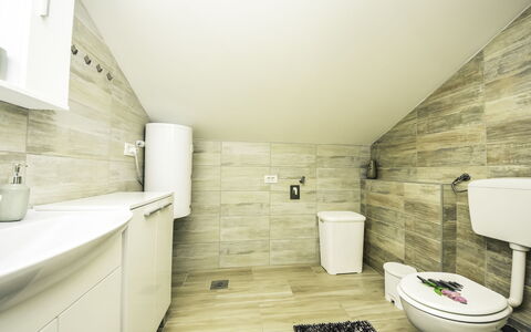 Vir 127: Toilet Seat, Toilet, White, Building, Bathroom, Plumbing Fixture, Black, Purple, Floor, Flooring