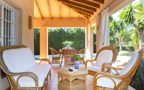 Flamenco: Furniture, Property, Plant, Chair, Table, Shade, Wood, Interior Design, Outdoor Furniture, Lighting