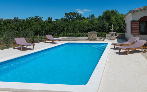 Čulina: Water, Sky, Swimming Pool, Building, Plant, Azure, Nature, Shade, Rectangle, Chair