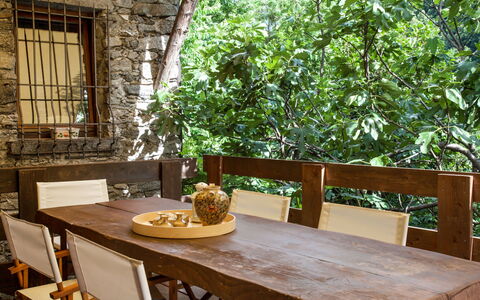 Al Fopp: Table, Furniture, Property, Plant, Window, Tableware, Building, Wood, Interior Design, Outdoor Furniture