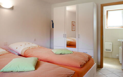 Cà Bias: Furniture, Comfort, Building, Azure, Textile, Wood, Door, Orange, Bed Frame, Bed