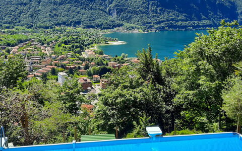 Porlezza 84: Water, Sky, Water Resources, Blue, Mountain, Swimming Pool, Azure, Nature, Natural Landscape, Body Of Water
