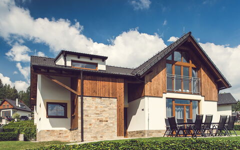 Lipno Nad Vltavou 85: Sky, Plant, Cloud, Building, Window, Tree, Natural Landscape, Land Lot, House, Cottage