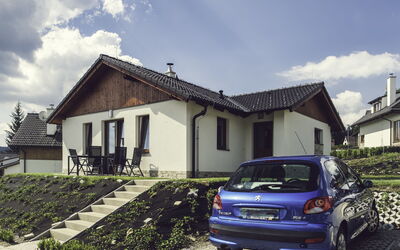 Residence Lipno 87.6: Sky, Plant, Cloud, Building, Window, Tree, Natural Landscape, Land Lot, House, Cottage