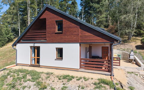 Kyjov U Krásné Lípy: Home, Cottage, House, Roof, Rural Area, Log Cabin, Siding, Larch, Farmhouse, Estate