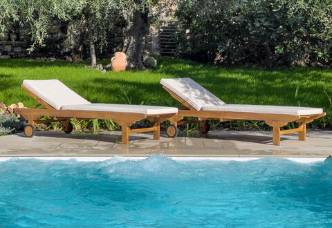 Villa Mimosa - Diano Marina: Water, Furniture, Plant, Outdoor Furniture, Swimming Pool, Shade, Tree, Sunlounger, Leisure, Landscape