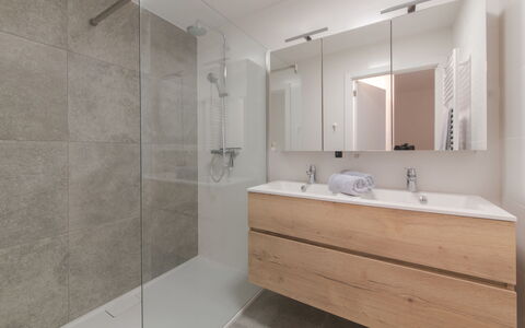 Bredene 733: Mirror, Tap, Plumbing Fixture, Property, Bathroom Cabinet, Sink, Bathroom, Bathroom Sink, Building
