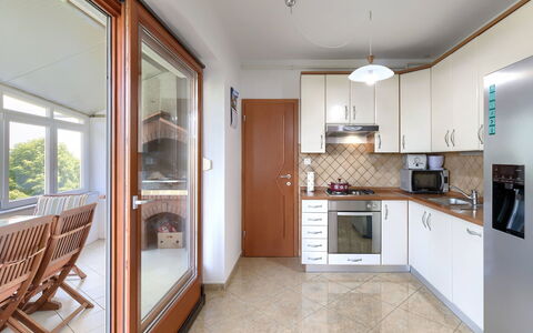 Matej: Furniture, Cabinetry, Countertop, Interior Design, Wood, Kitchen, Architecture, Window, Living Room, Wood Stain