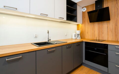 Karpatia: Cabinetry, Countertop, Kitchen Sink, Property, Furniture, Sink, Tap, Kitchen, Kitchen Stove, Wood