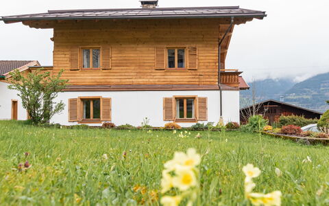 Haus Weickl: Flower, Plant, Building, Property, Window, Ecoregion, Sky, Natural Landscape, House, Land Lot
