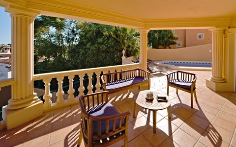 Calpetenis: Furniture, Table, Chair, Wood, Shade, Porch, Outdoor Furniture, Interior Design, Floor, Leisure