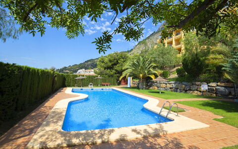 Residencial Jazmines: Sky, Plant, Water, Nature, Azure, Tree, Swimming Pool, Building, Shade, Natural Landscape