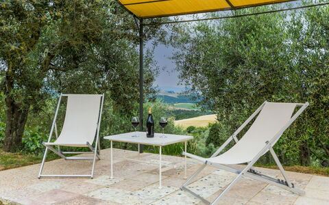Miranda: Plant, Furniture, Shade, Outdoor Furniture, Tree, Chair, Table, Yellow, Rectangle, Comfort