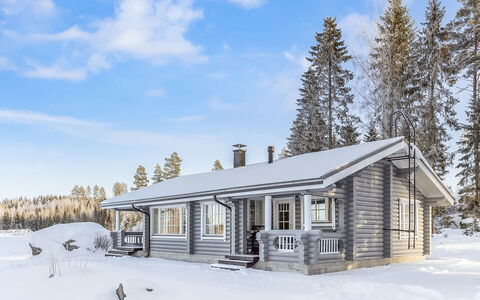 Eerola: Cottage, Home, Winter, Snow, Freezing, Siding, Log Cabin, Larch, Pine Family