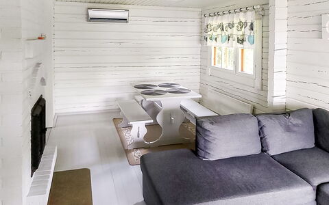 Villa Koivumäki: Furniture, Chair, Outdoor Furniture, Table, Wood, Outdoor Table, Kitchen & Dining Room Table, Shade, Garden, Umbrella