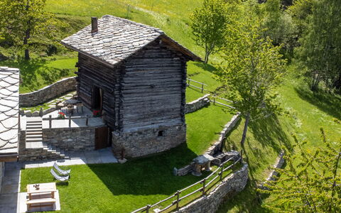 Chalet les Combes: Plant, Building, Natural Landscape, Wood, Land Lot, Tree, Grass, Biome, Cottage, Landscape