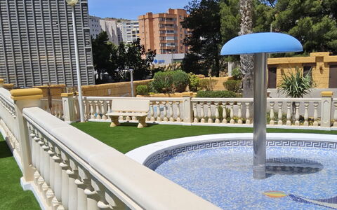 Atrium Iii Centro Mar: Swimming Pool, Residential Area, Urban Design, Human Settlement, Home, Estate, Apartment, Resort, Condominium, Hacienda