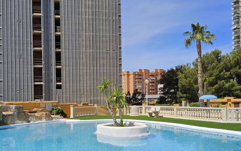 Atrium Iii Centro Mar: Swimming Pool, Residential Area, Urban Design, Human Settlement, Home, Estate, Apartment, Resort, Condominium, Hacienda
